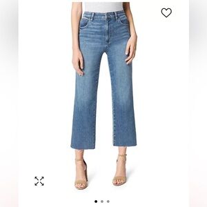 Joe’s jeans, the Blake high-rise wide leg, distressed jeans size 24.